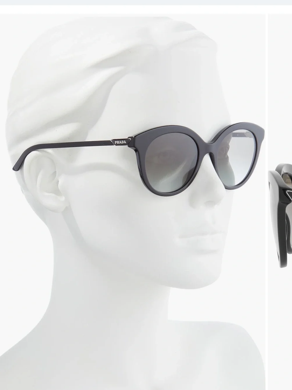 Prada Dark Tortoiseshell Cat-Eye Sunglasses